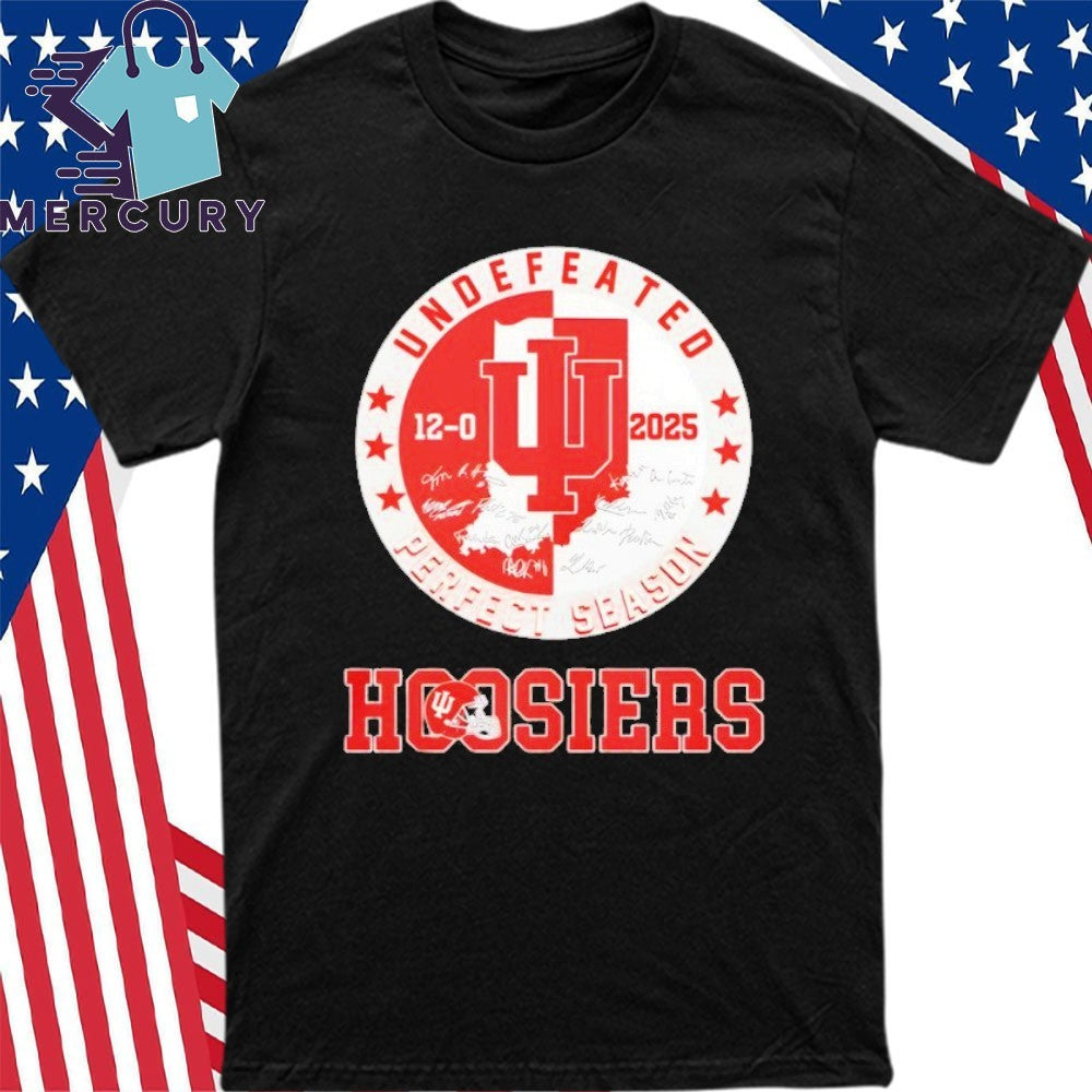 Hoosiers Undefeated 2025 Perfect Season Signature Shirt