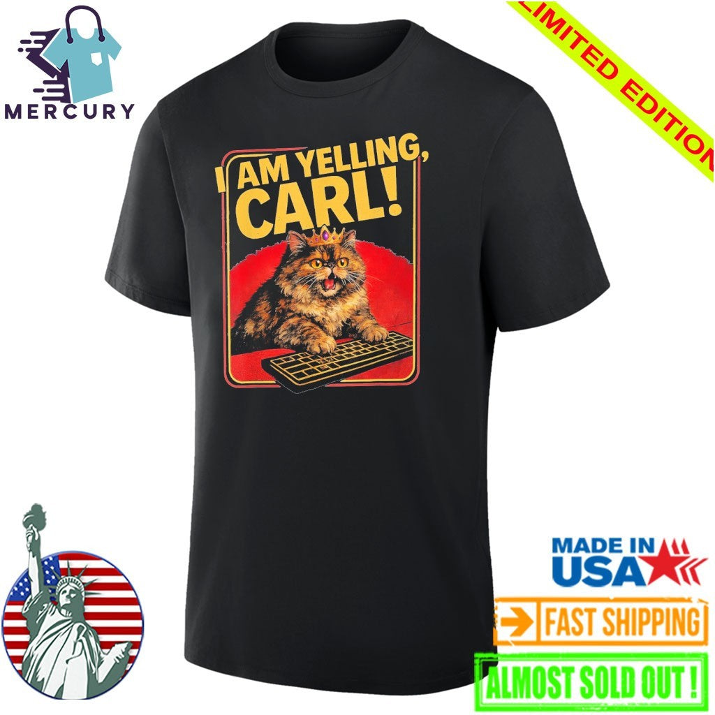I Am Yelling, Carl! Donut Cat Shirt