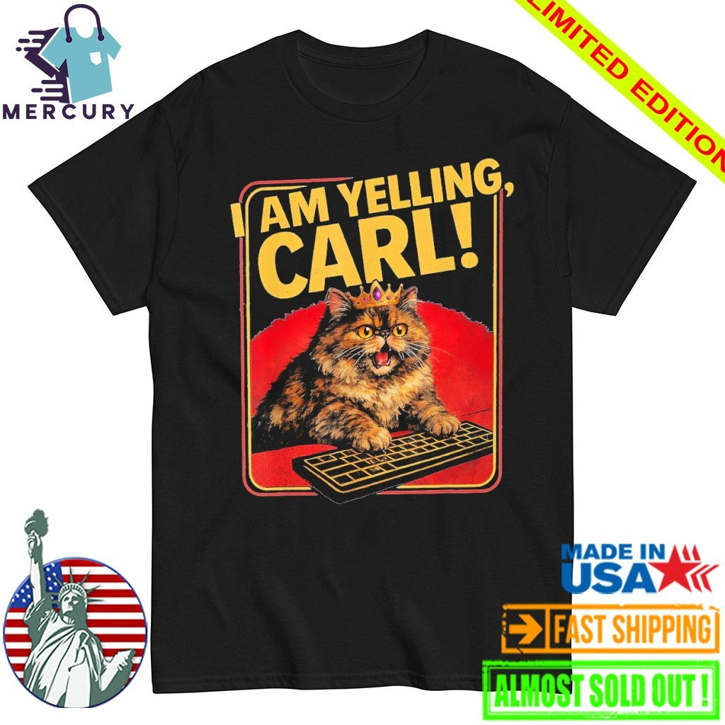 I Am Yelling, Carl! Donut Cat Shirt