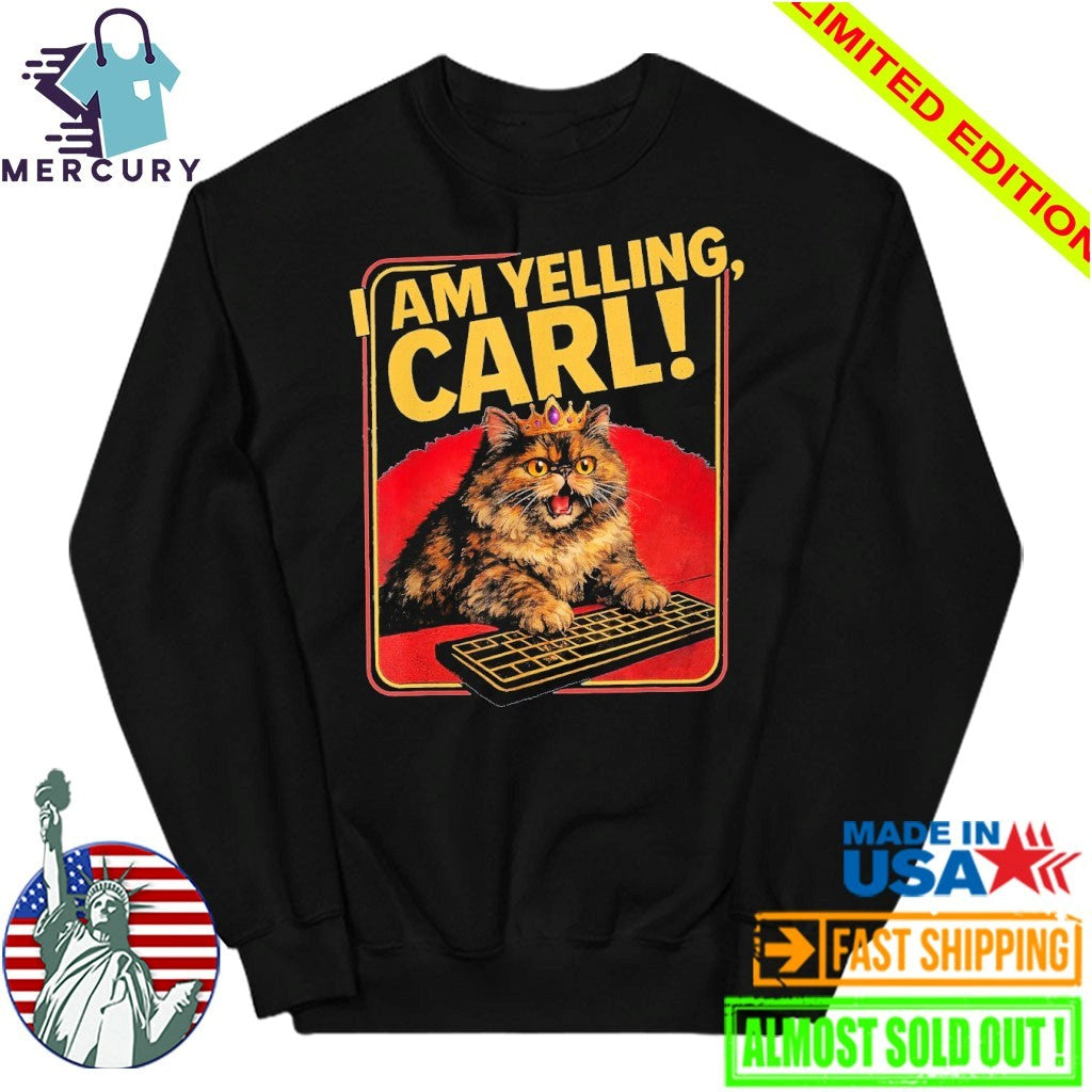 I Am Yelling, Carl! Donut Cat Shirt