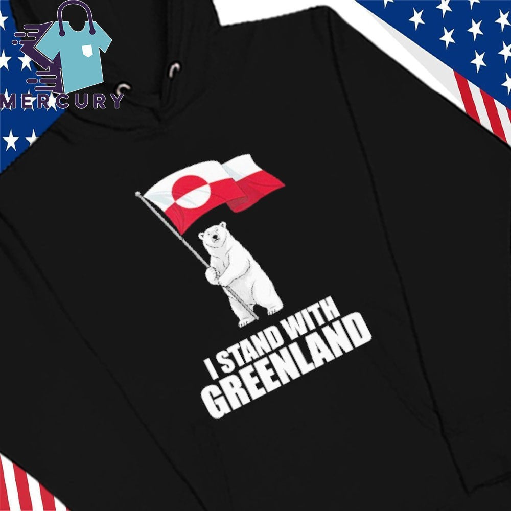 I Stand With Greenland Bear Flag Shirt