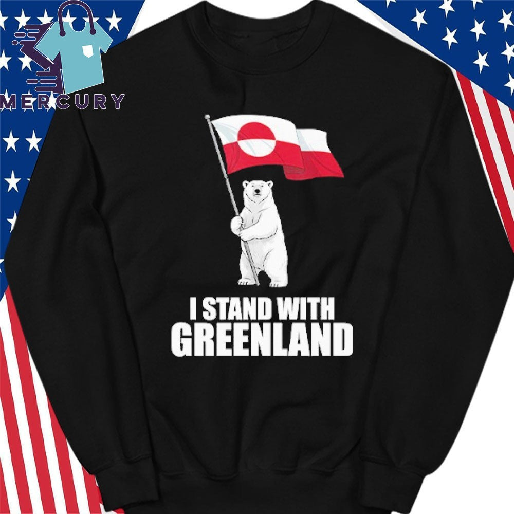 I Stand With Greenland Bear Flag Shirt