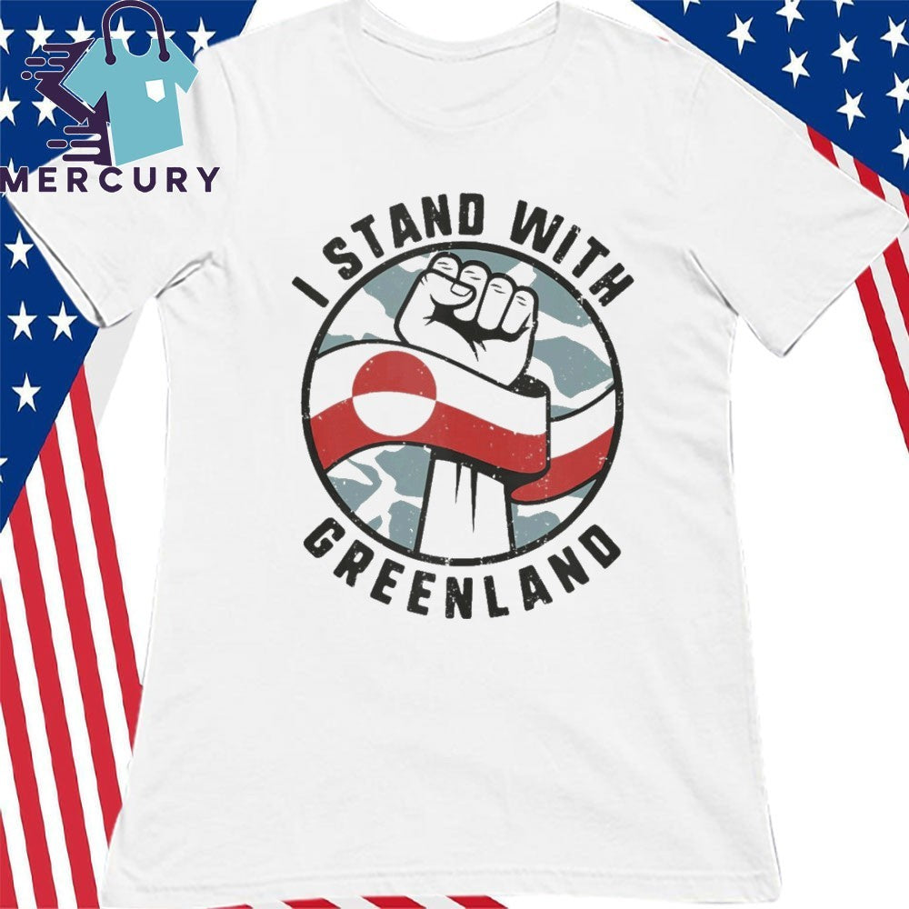 I Stand With Greenland Solidarity Protest Statement Shirt