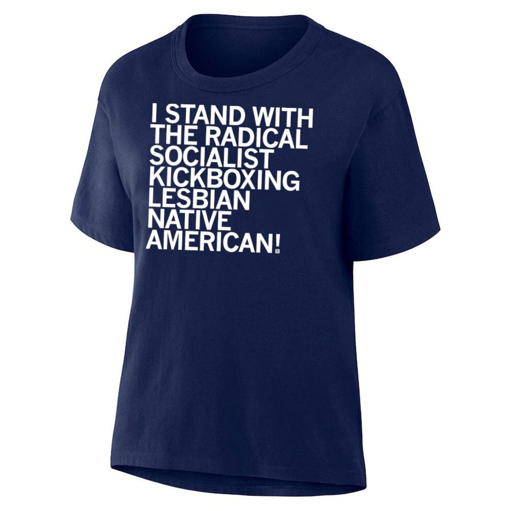 I Stand With The Radical Kickboxing Lesbian Native American Shirt