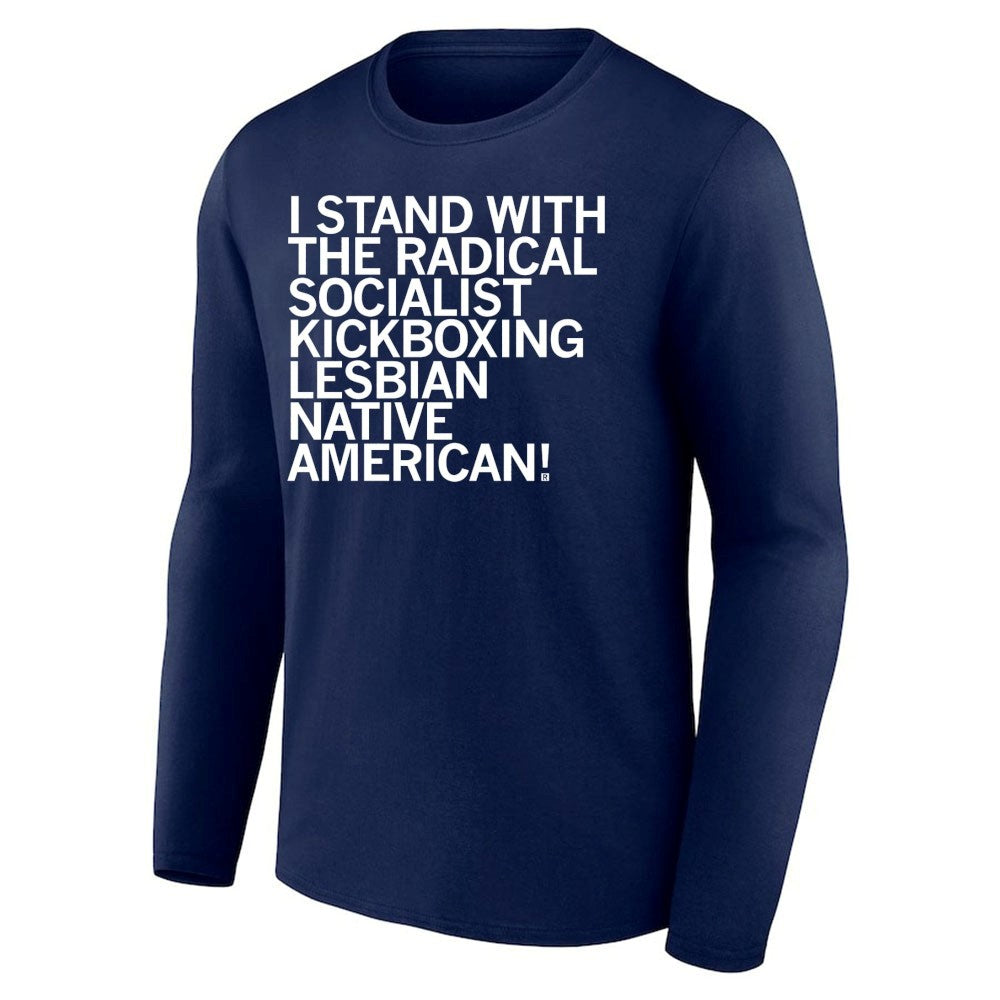 I Stand With The Radical Kickboxing Lesbian Native American Shirt