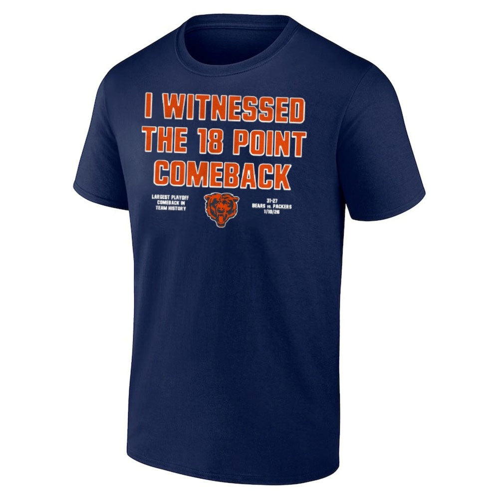 I Witnessed The 18 Point Comeback Bears Beat 31-27 Packers Shirt