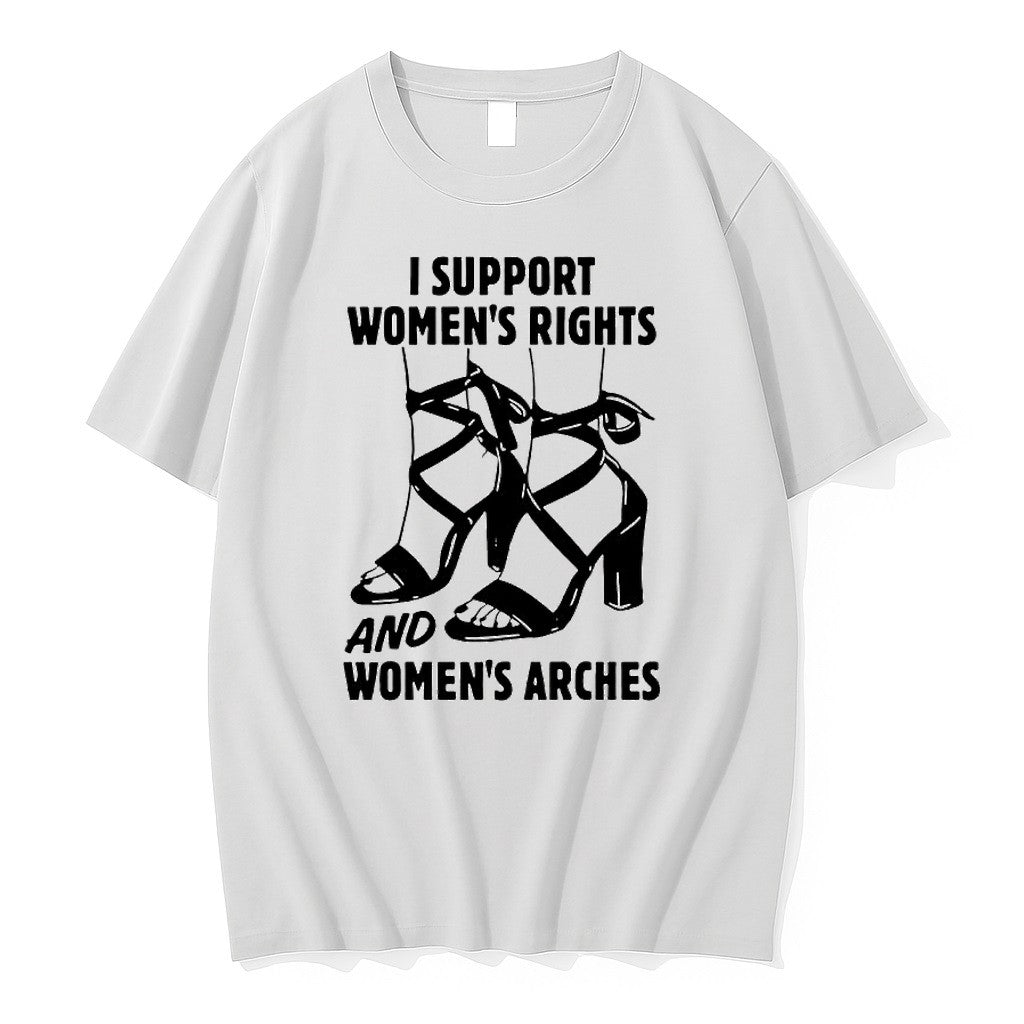 Official I Support Womens Rights And Womens Arches High Heels T Shirts Jpg