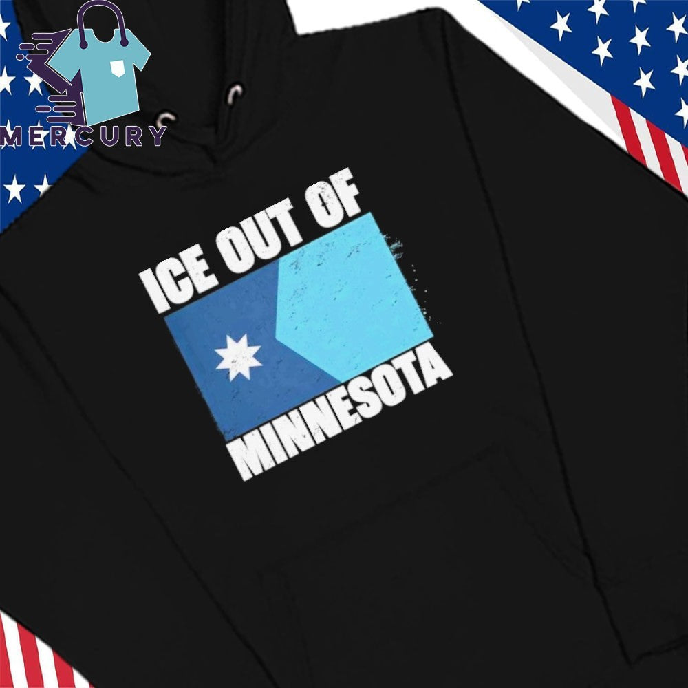 Ice Out Of Minnesota Flag Shirt