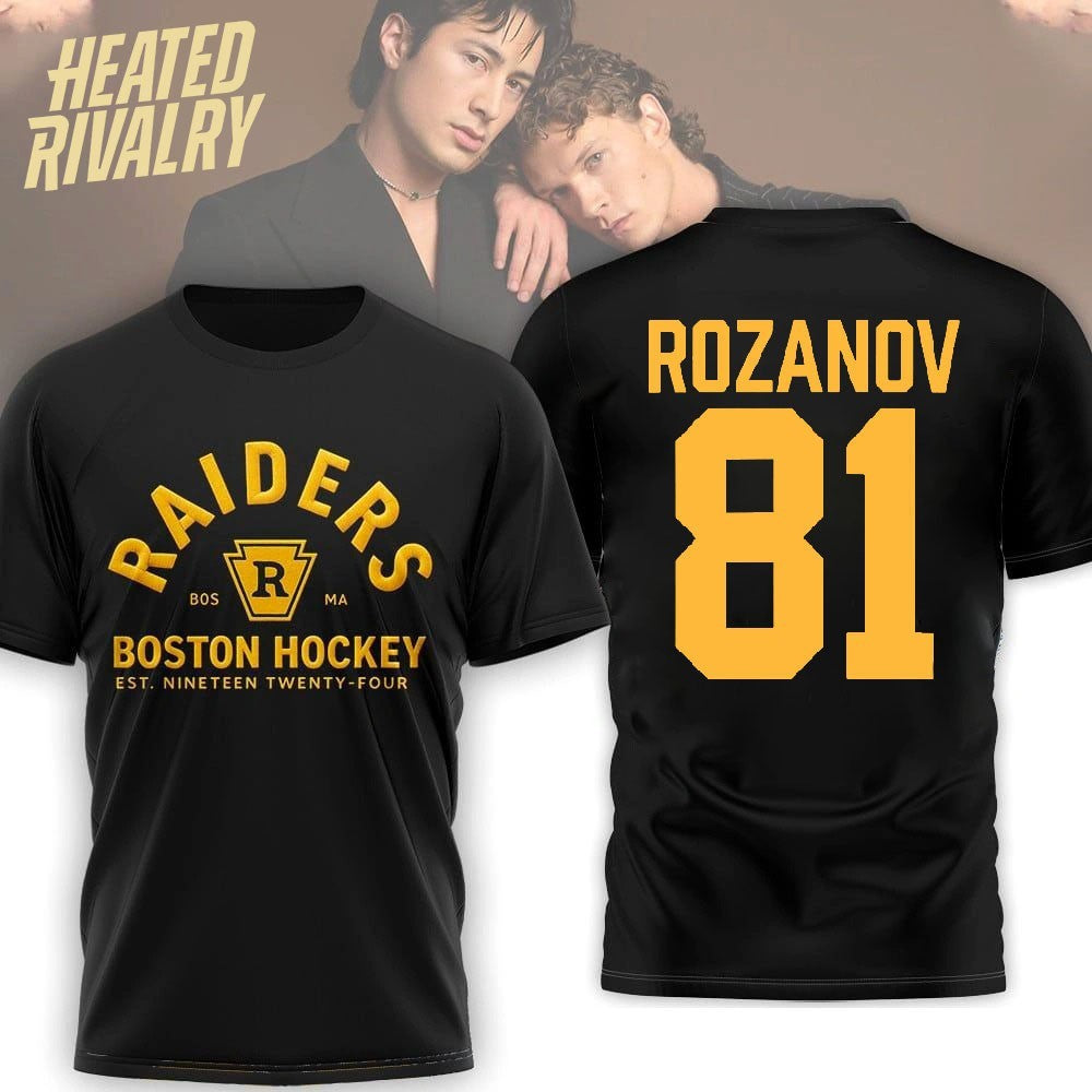 Ilya Rozanov #81 Raiders Boston Hockey Shirt