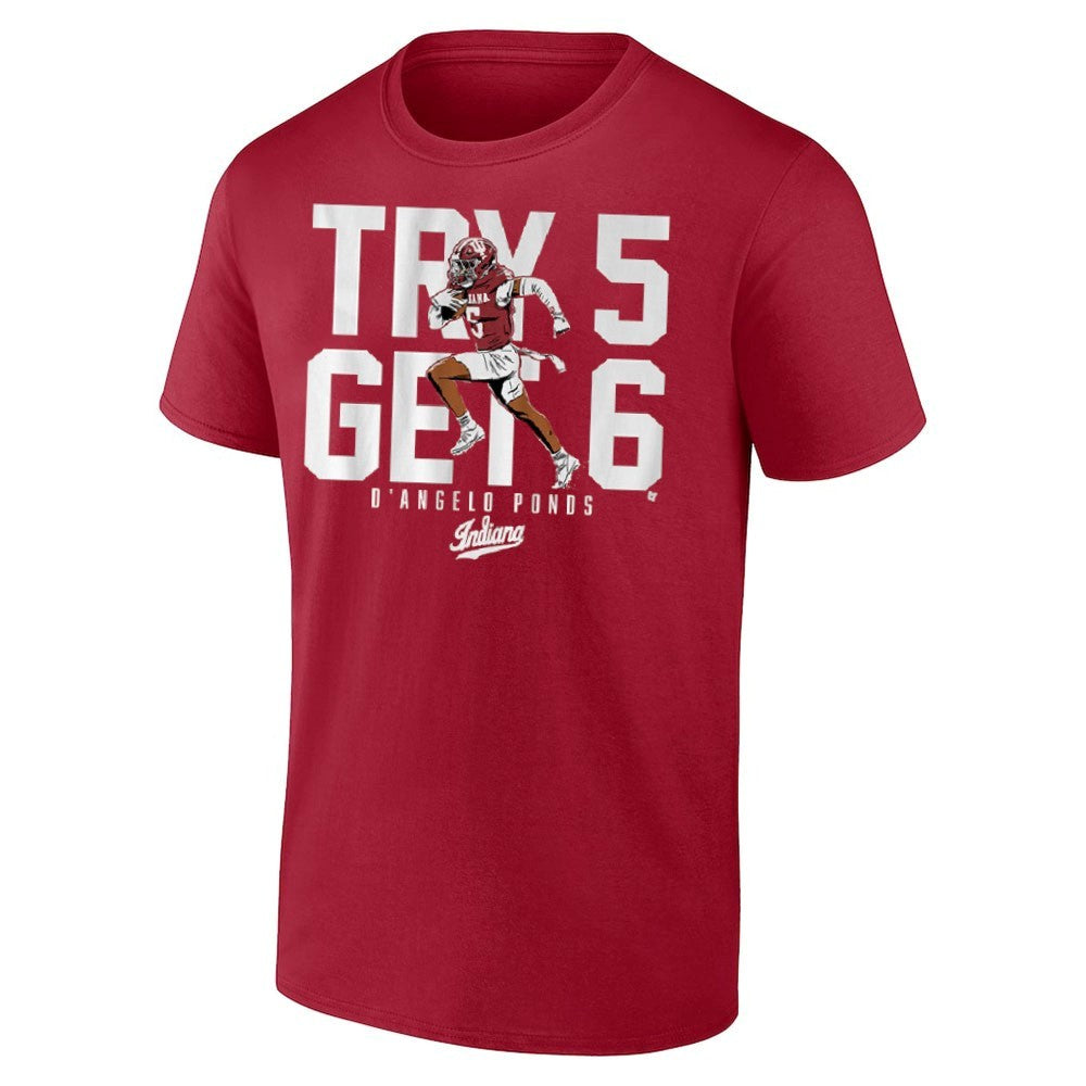 Indiana Football D’Angelo Ponds Try 5 Get 6 Shirt