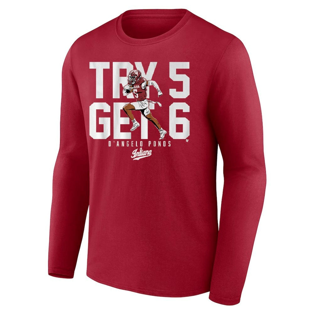 Indiana Football D’Angelo Ponds Try 5 Get 6 Shirt