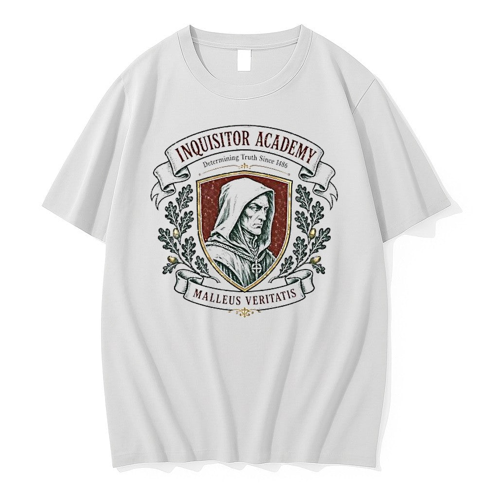 Official Inquisitor Academy Malleus Veritatis Hooded Monk Determining Truth 1486 T Shirts