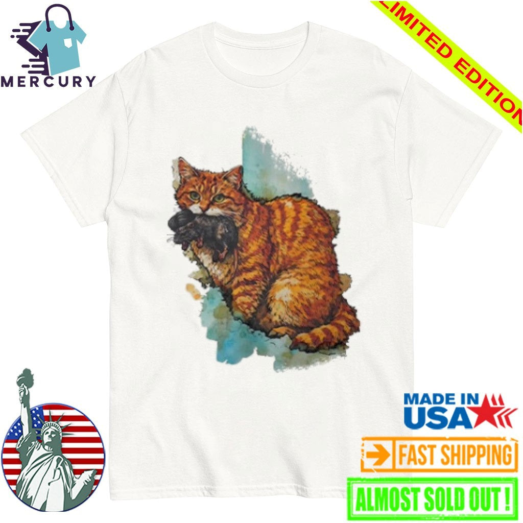 Iran Map Orange Tabby Cat Shirt