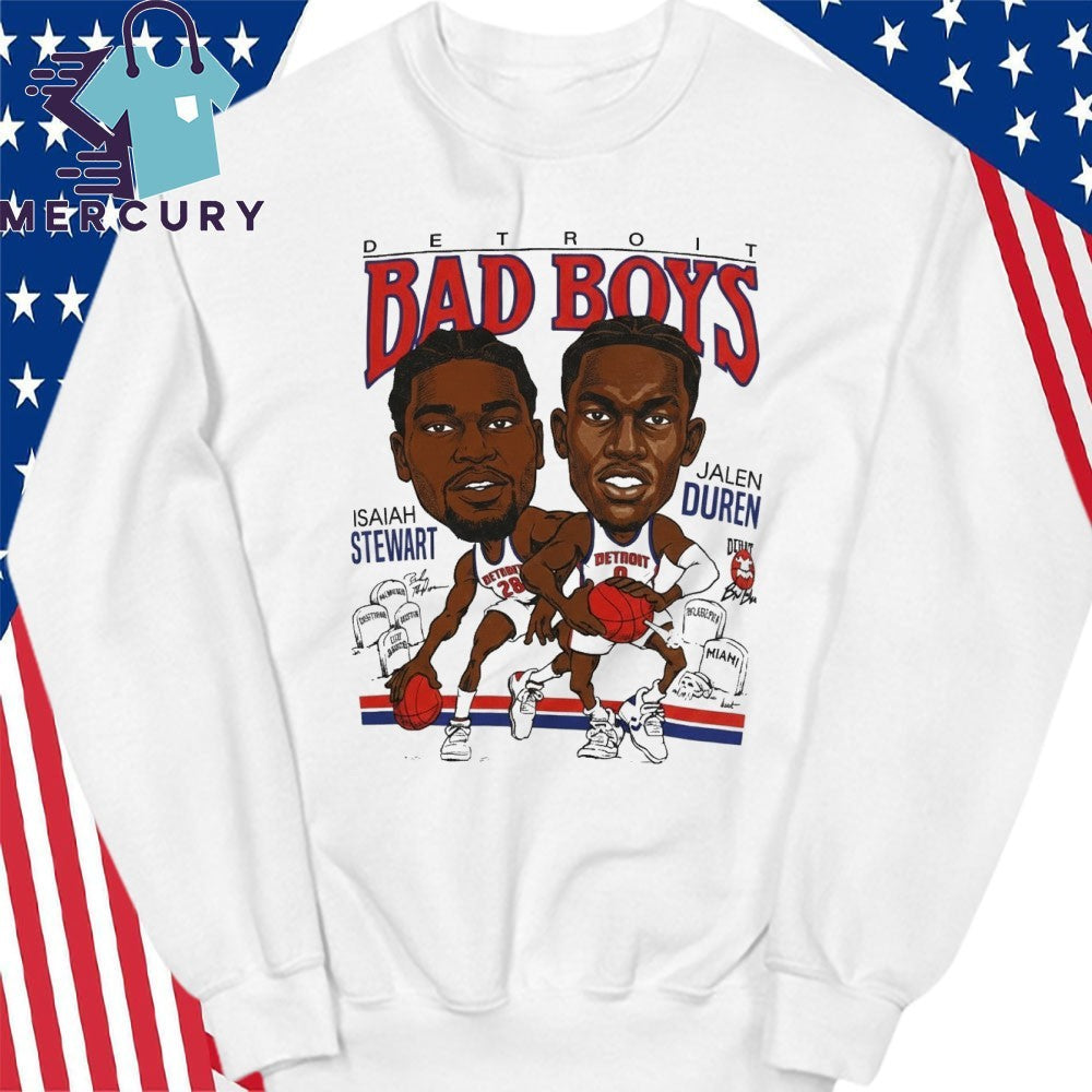 Isaiah Stewart Jalen Duren Detroit Bad Boys Detroit Pistons Shirt