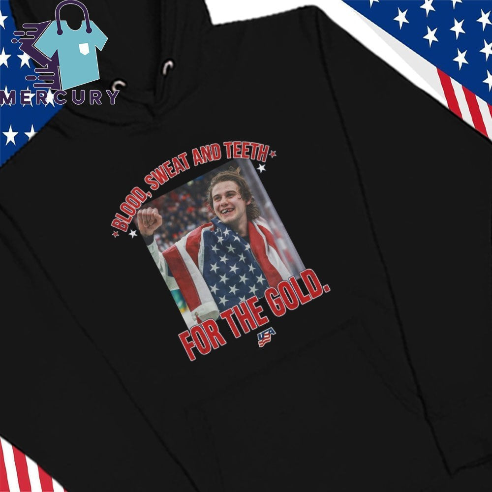 Jack Hughes Bloody Shirt