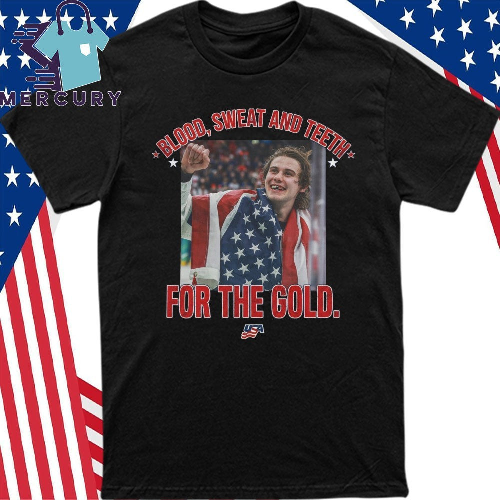 Jack Hughes Bloody Shirt