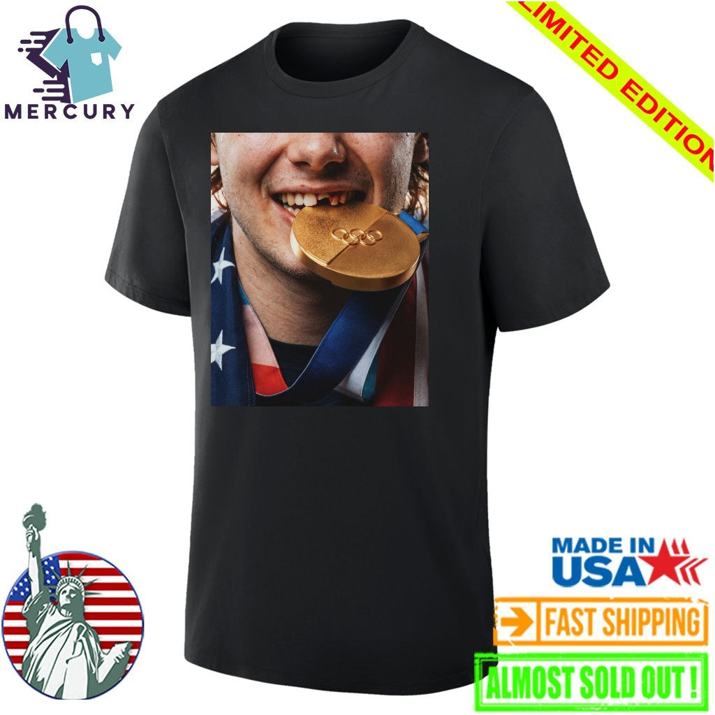Jack Hughes Gold Medal Shirt