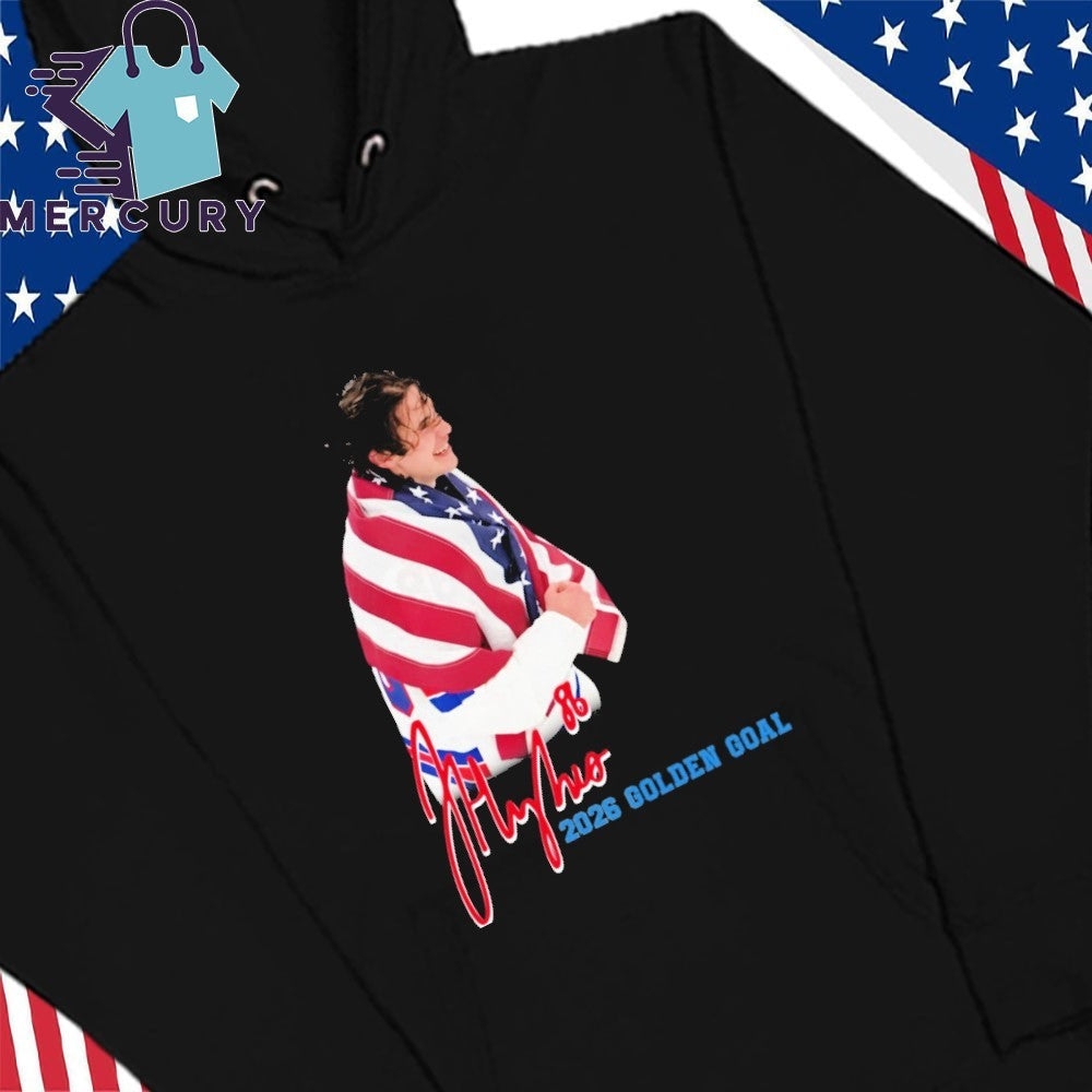 Jack Hughes Golden Goal 2026 Shirt