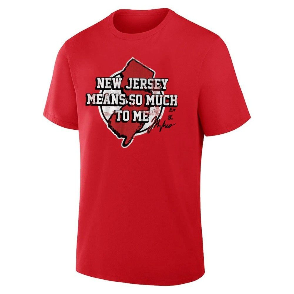Jack Hughes New Jersey Means So Much To Me Shirt