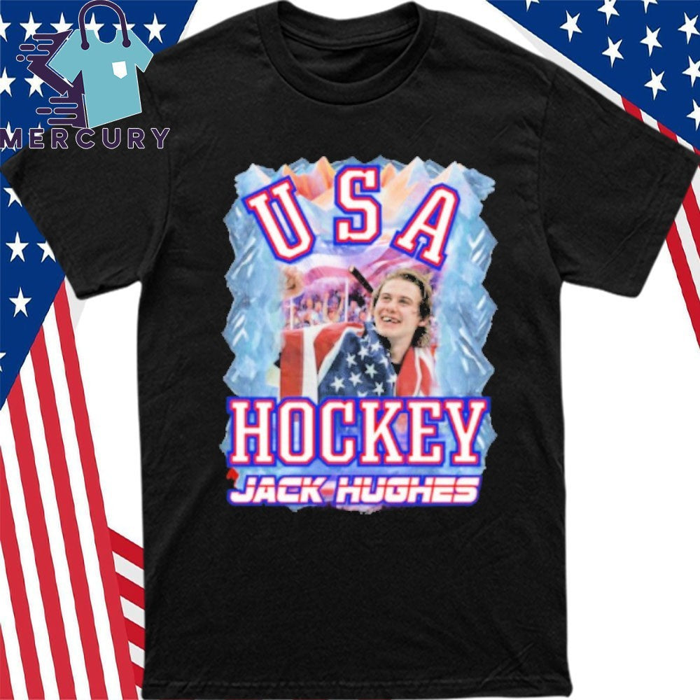 Jack Hughes USA Hockey Golden Goal 2026 Shirt