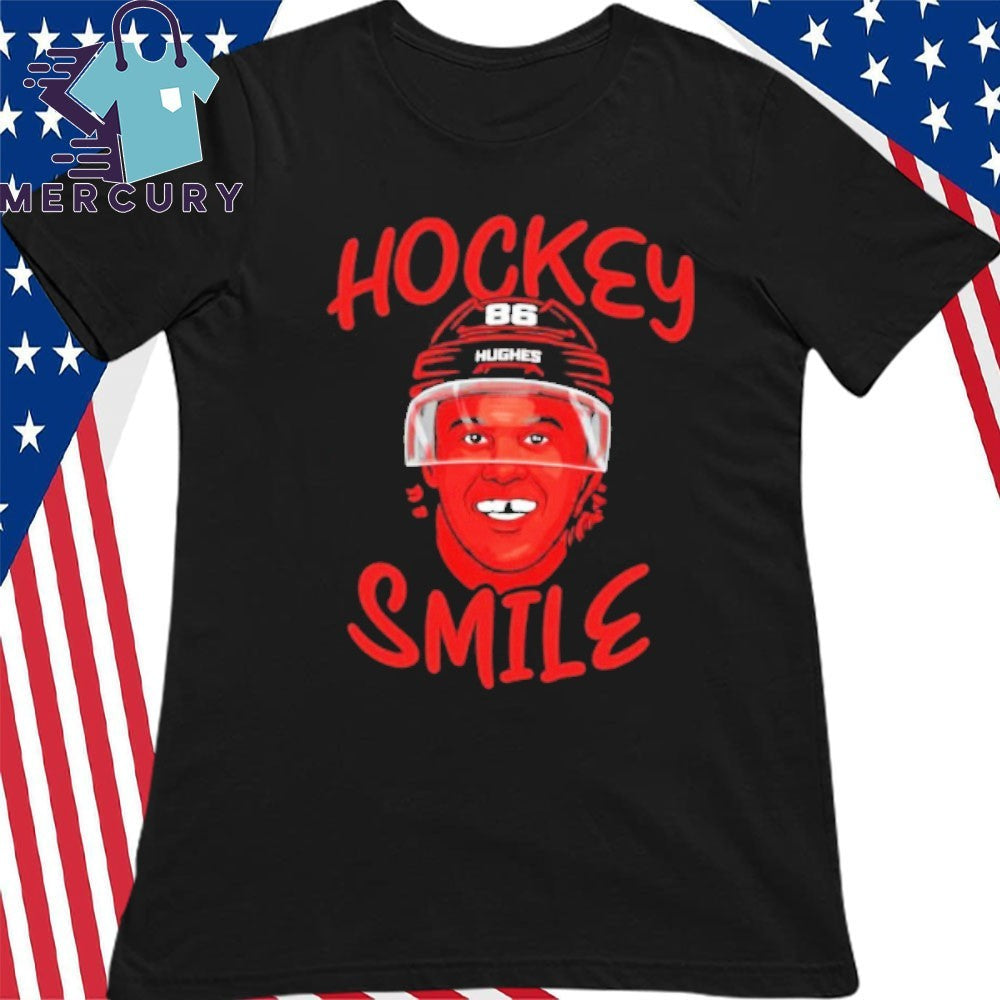Jack Hughes USA Olympic Gold Medal Hockey Smile Shirt
