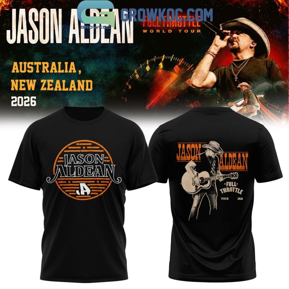 Jason Aldean Full Throttle World Tour 2026 Shirt