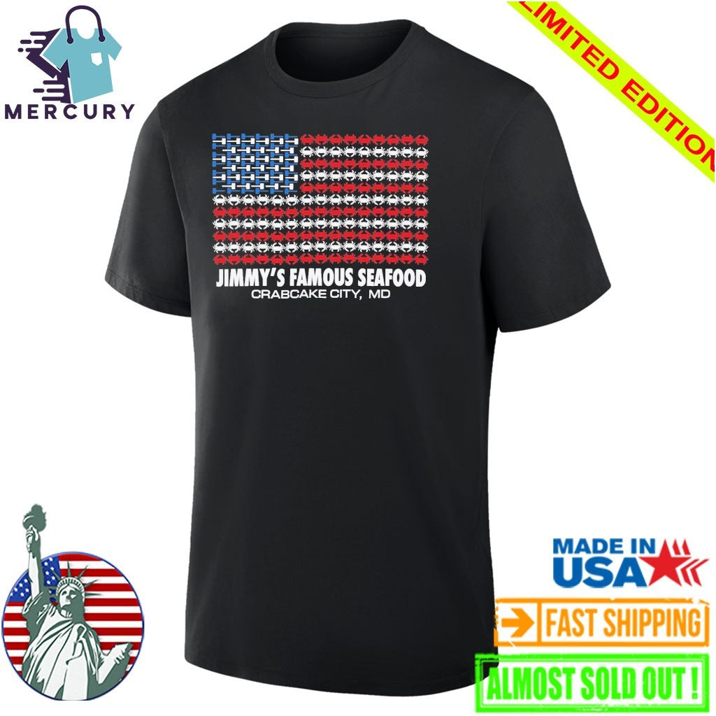 Jimmy’s Famous Seafood Crab Flag Shirt