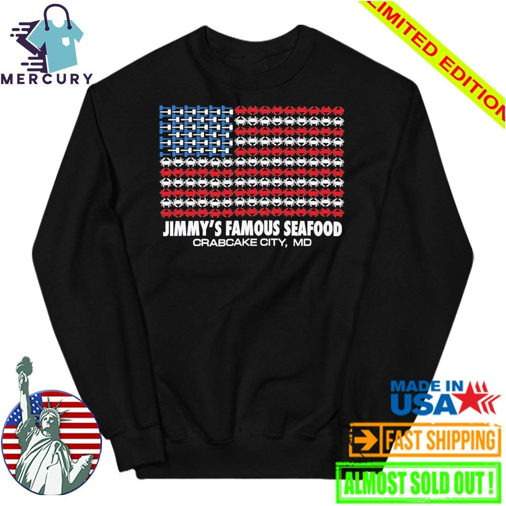 Jimmy’s Famous Seafood Crab Flag Shirt