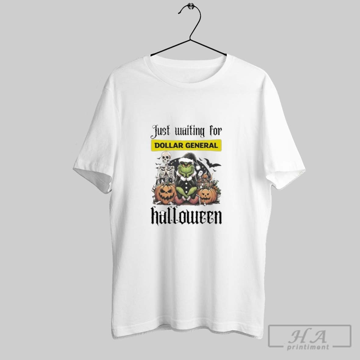 Official Just Waiting For Dollar General Santa Grinch Halloween 2025 Shirt