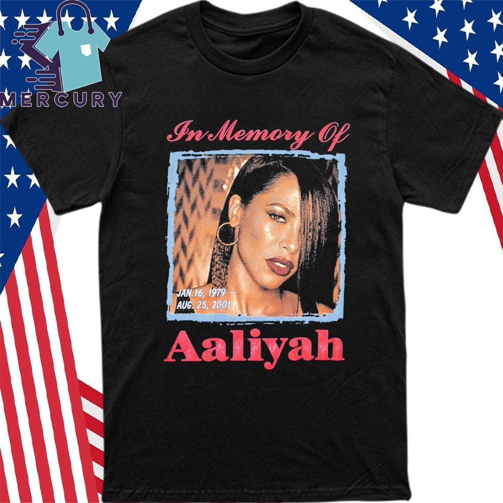 Justin Bieber Wear In Memory Of Aaliyah Shirt