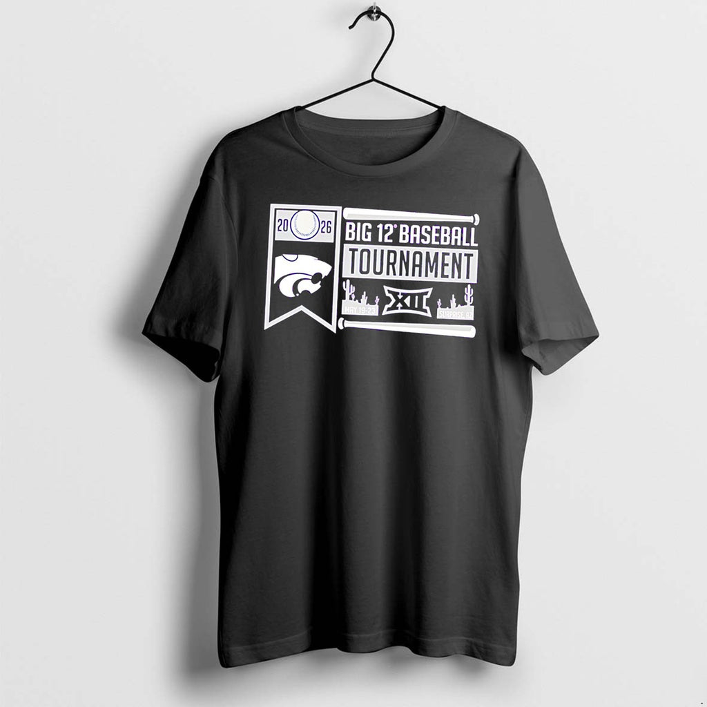Official K State Wildcats 2026 Big 12 Baseball Tournament Participant Tee T Shirts