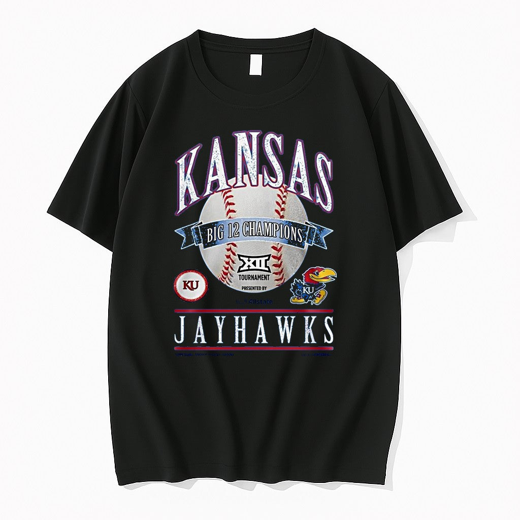 Official Kansas Jayhawks 2026 Big 12 Baseball Tournament Champions 1 T Shirts