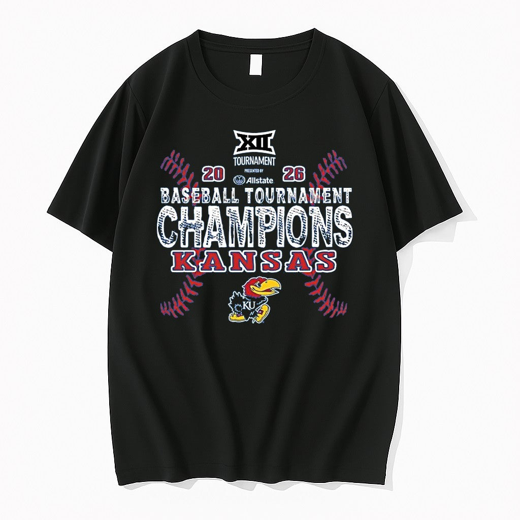 Official Kansas Jayhawks Big 12 Baseball Tournament Champions 2026 1 T Shirts