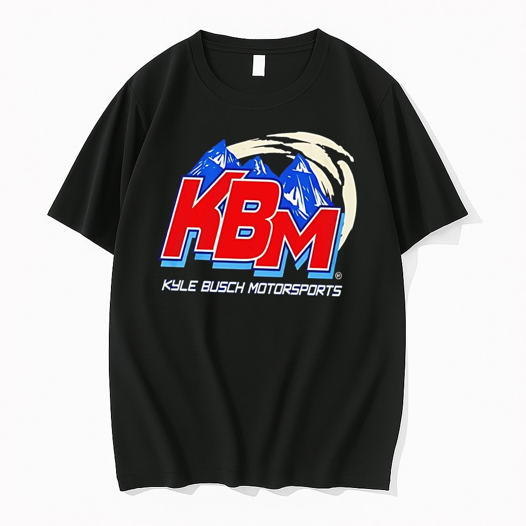 Official Kbm Kyle Busch Motorsports Mountain Logo Racing Tee T Shirts Jpg