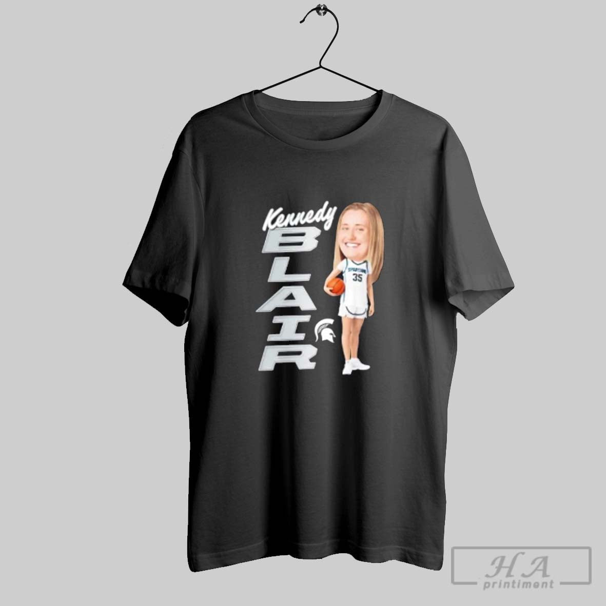 Official Kennedy Blair Michigan State Spartans Elevated Caricature