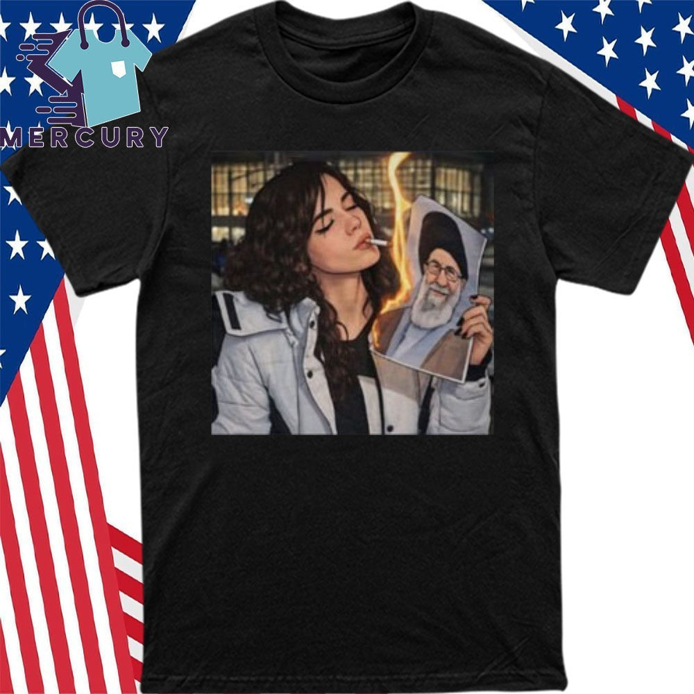 Khamenei In Ashes Cigarette Of Rebellion Iran Revolution Shirt