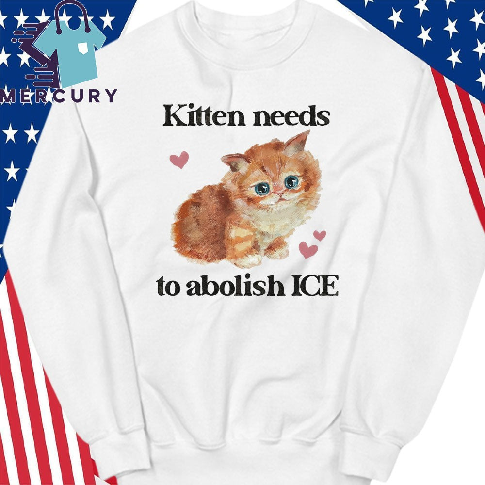 Kitten Needs To Abolish ICE Shirt