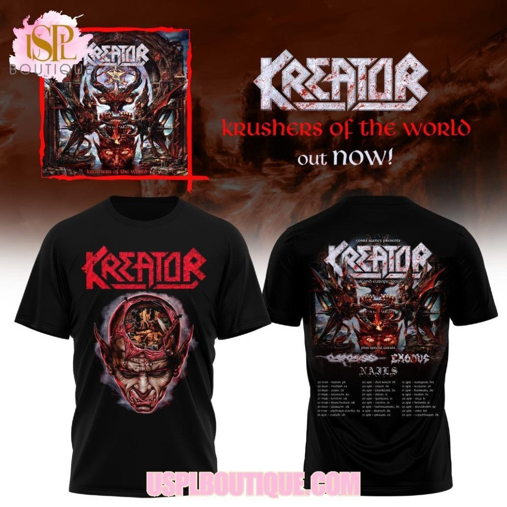 Kreator Krushers Of The World 2026 Shirt