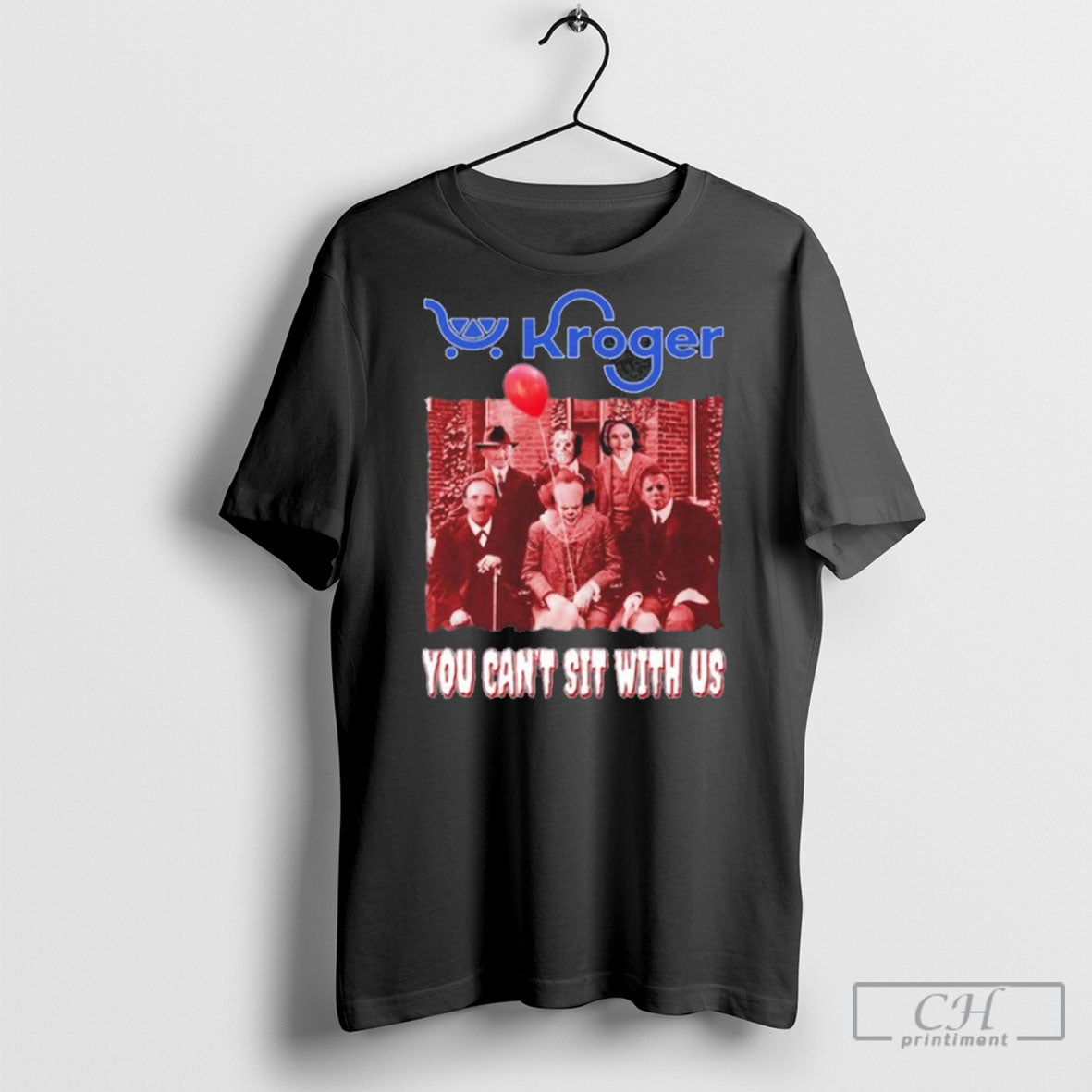 Official Kroger You Cant Sit With Us Halloween Movies Shirt Sweater