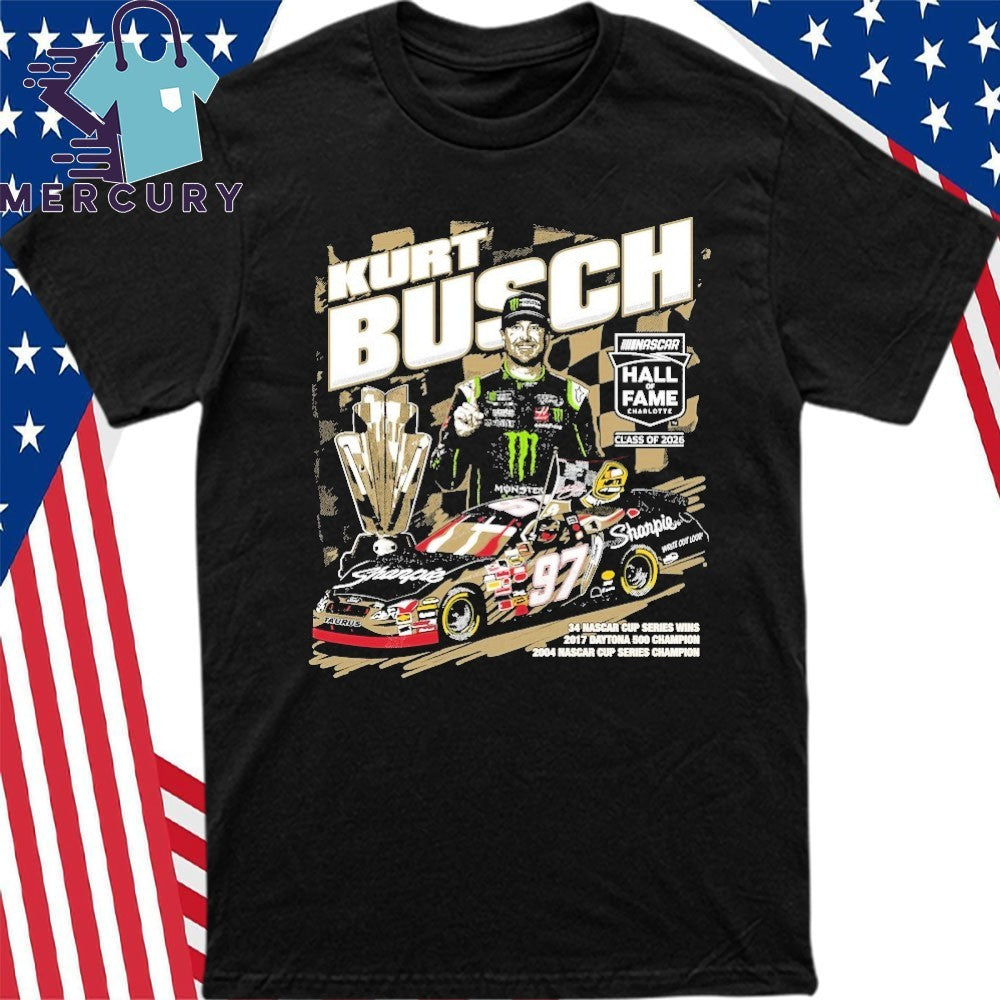 Kurt Busch NASCAR 2026 Hall of Fame Shirt