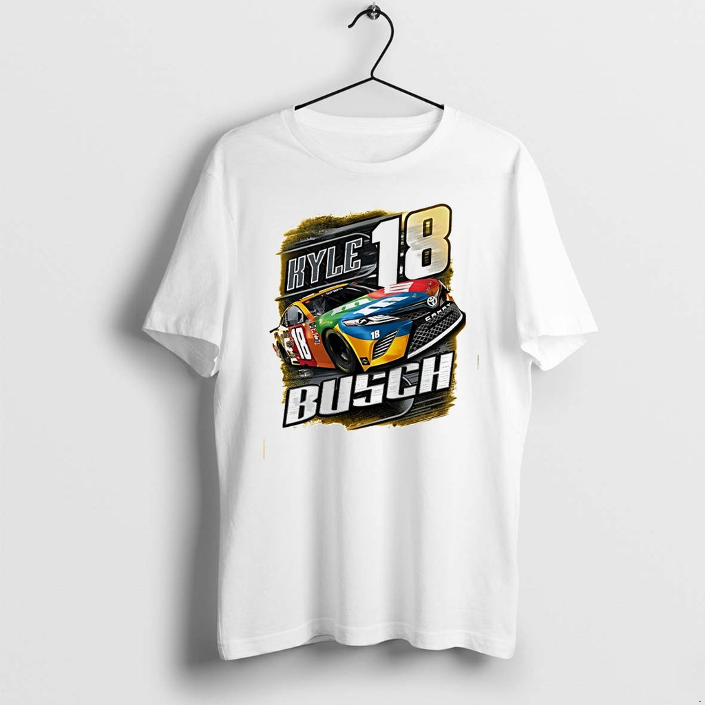 Official Kyle Busch 18 Nascar Racing Graphic Vintage Toyota Camry Race Car T Shirts