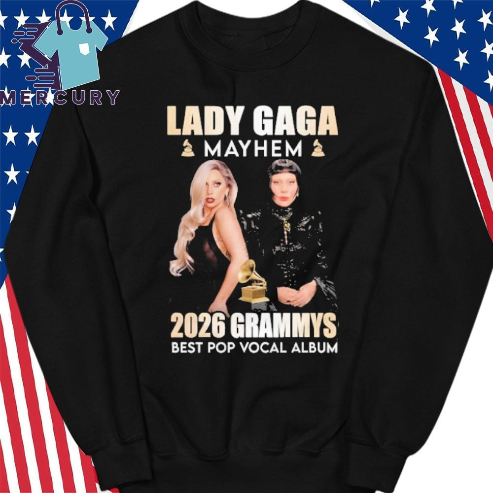 Lady Gaga Mayhem Grammys 2026 Best Pop Vocal Album Shirt