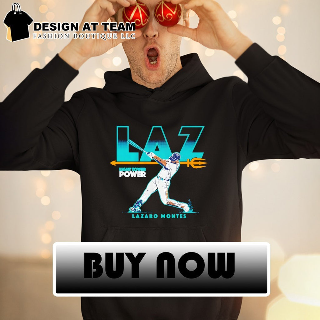 Lazaro Montes Laz light tower power Seattle Mariners baseball shirt