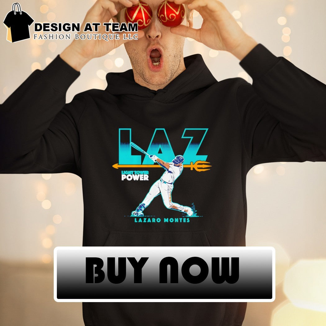 Lazaro Montes Laz light tower power Seattle Mariners baseball shirt