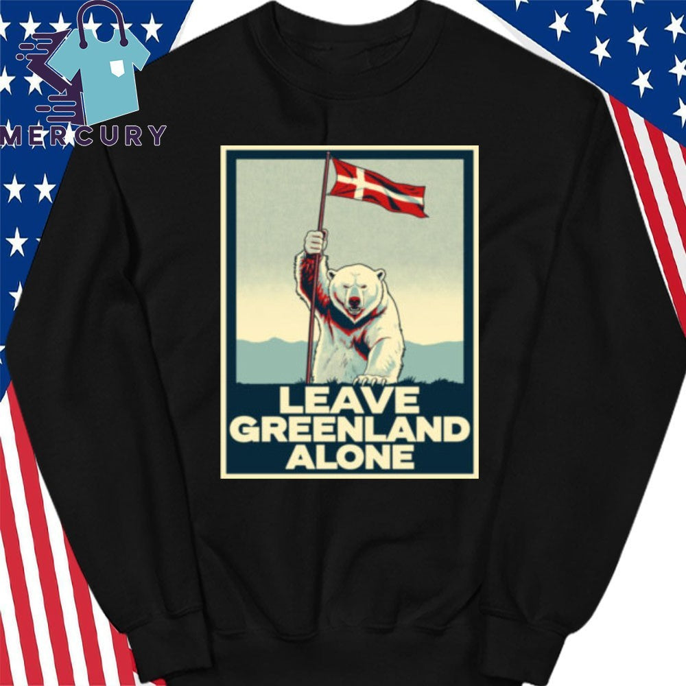 Leave Greenland Alone Bear Flag Greenlanders Shirt