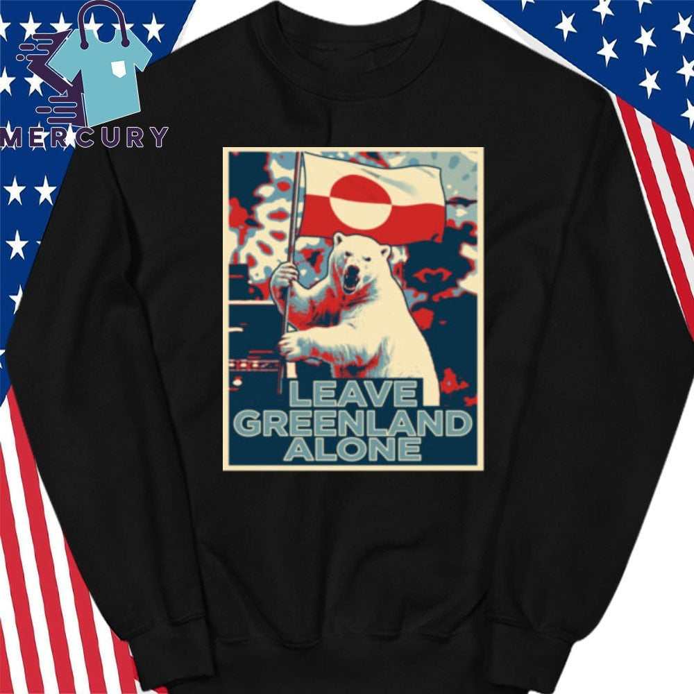 Leave Greenland Alone Bear Flag Shirt