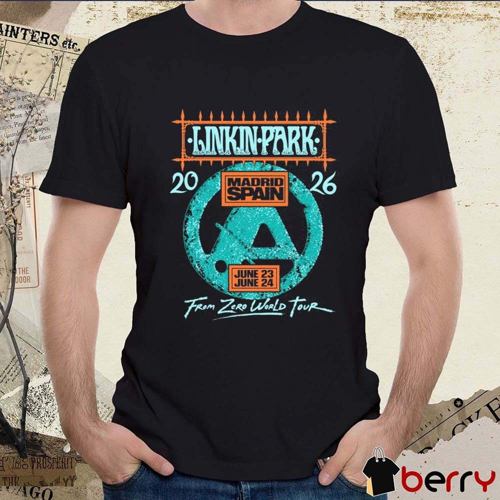 Linkin Park June 23 2026 From Zero World Tour Madrid, Spain Auditorio Miguel Ríos t-shirt