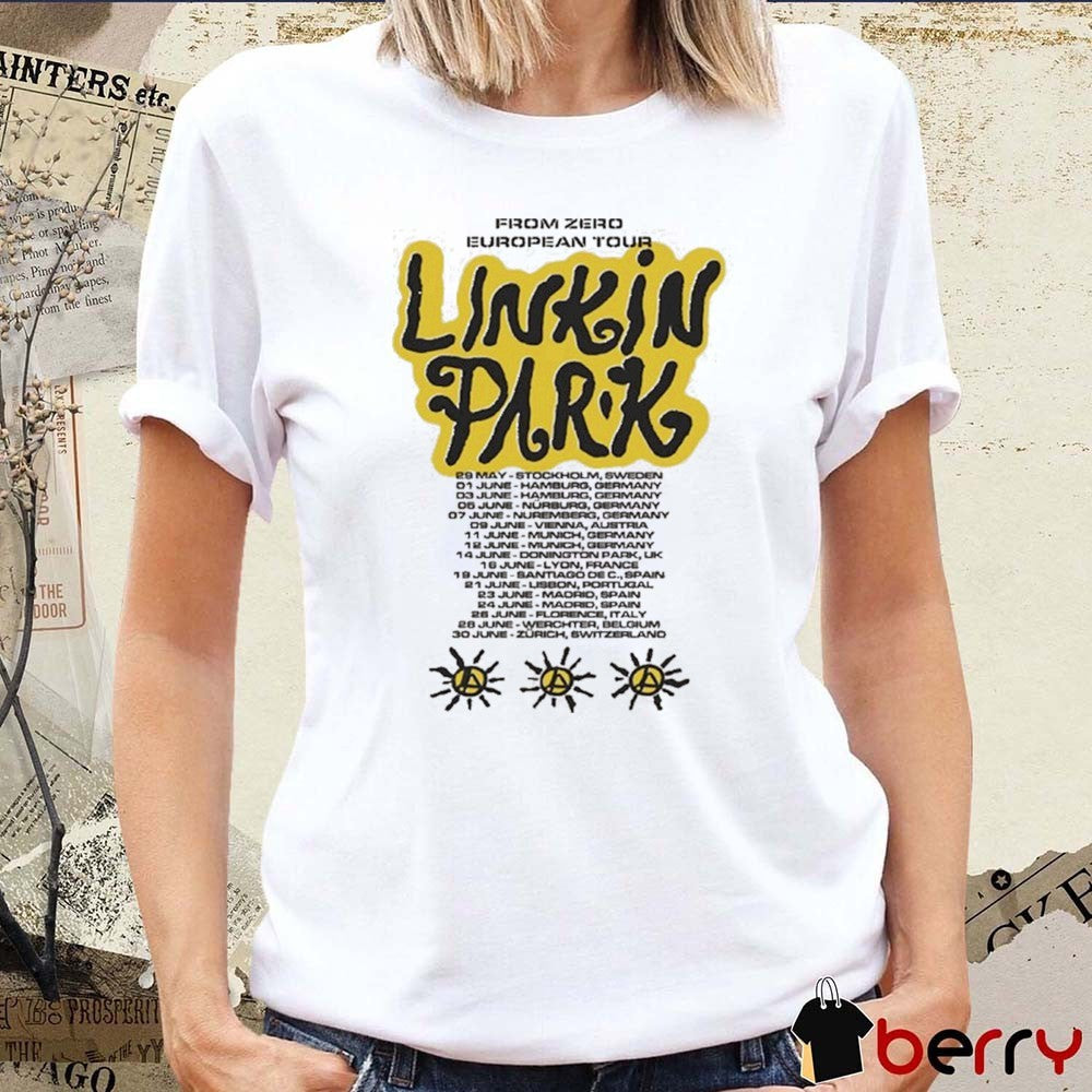 Linkin Park X Deus Ex Machina From Zero European Tour Tour Dates 2026 t-shirt