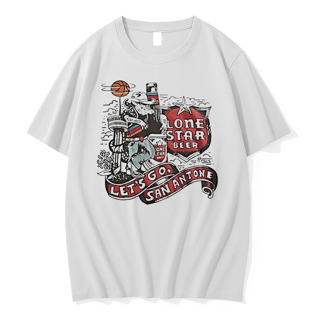 Official Lone Star Beer Lets Go San Antonio Spurs 1 T Shirts Jpg