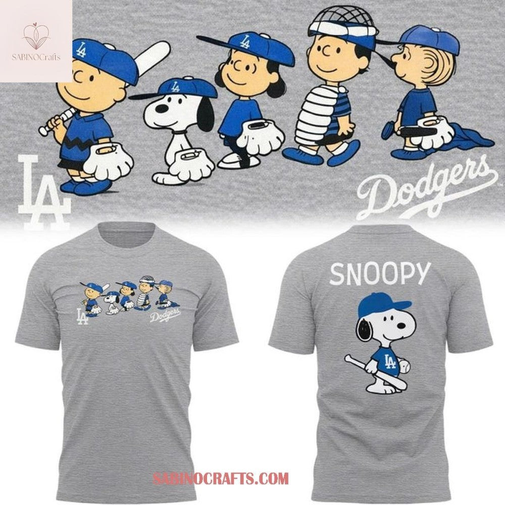 Los Angeles Dodgers x Peanuts Grey Locker Room 2026 Shirt